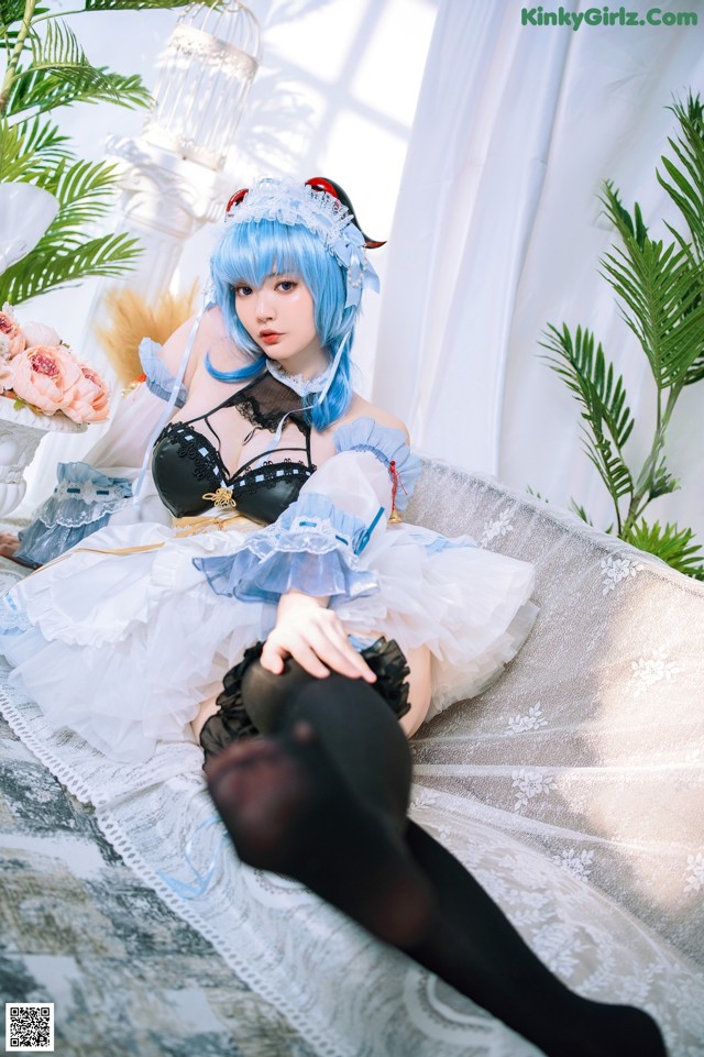 Cosplay Ying Tze 甘雨 Ganyu Maid No.ad827d