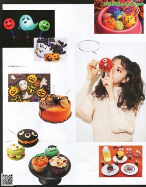 A woman wearing a panda hat in a magazine.